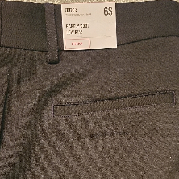 NWT EXPRESS Editor Black Women's Pants Size 6S Barely Boot Low Rise - Picture 6 of 7